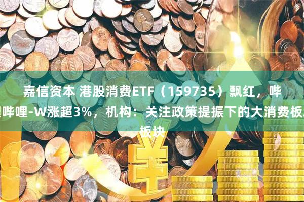 嘉信资本 港股消费ETF（159735）飘红，哔哩哔哩-W涨超3%，机构：关注政策提振下的大消费板块